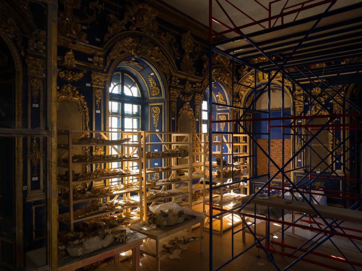 В Пушкине началась реставрация церкви Екатерининского дворца, фото-7
